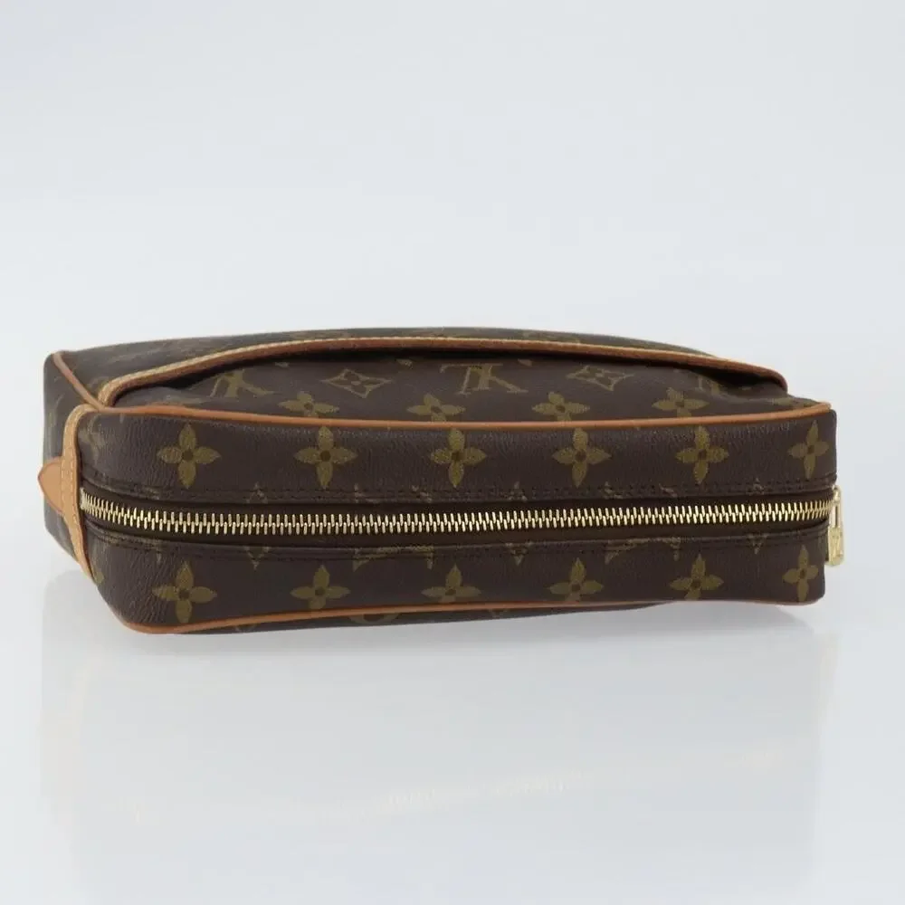 Louis Vuitton Monogram Compiegne 23 Clutch Bag Brown